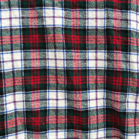 Ralph Lauren Plaid Monogram Button Down Sleep Top - Picture 8 of 8